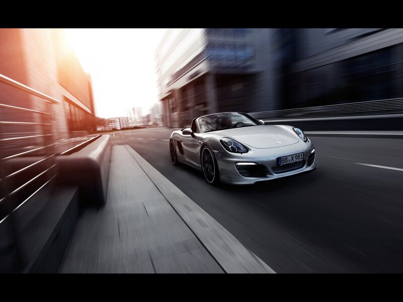 Silver Sports Car — Gray, Dynamic, Afternoon, Photograph, Road, Buildings
