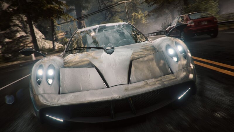 Silver Sports Car — Gray, Dynamic, Night, 3d Render, Red Car