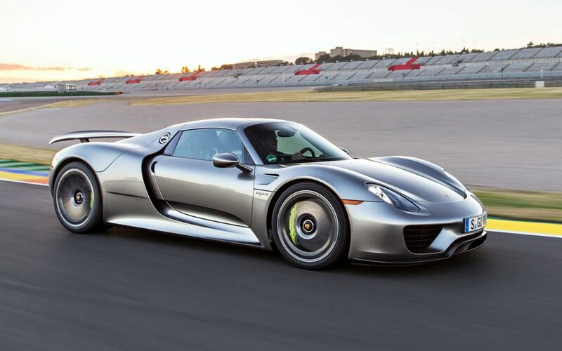 Silver Sports Car — Gray, Dynamic, Sunset, Photograph, Race Track