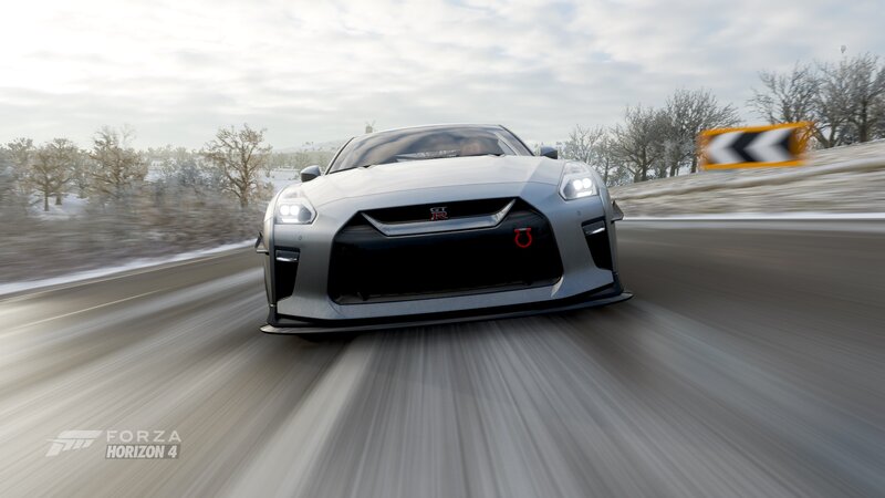 Silver Sports Car — Gray, Dynamic, Winter, 3d Render, Road