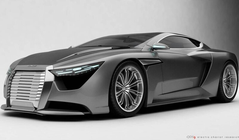 Silver Sports Car — Gray, Modern, 3d Render, Wheels, Headlights, Black