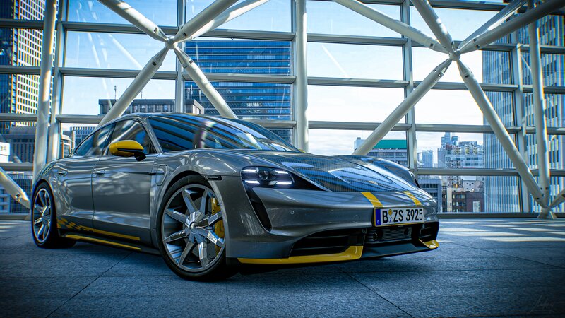 Silver Sports Car — Gray, Modern, Afternoon, Photograph