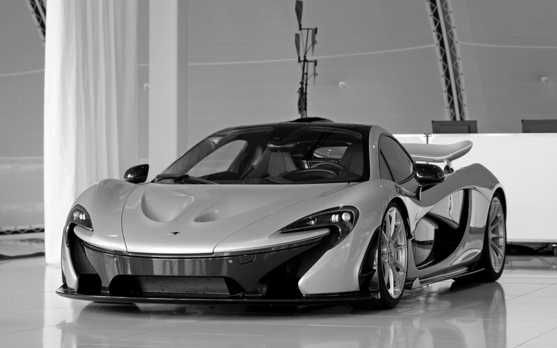 Silver Sports Car — Gray, Modern, Photograph, Showroom