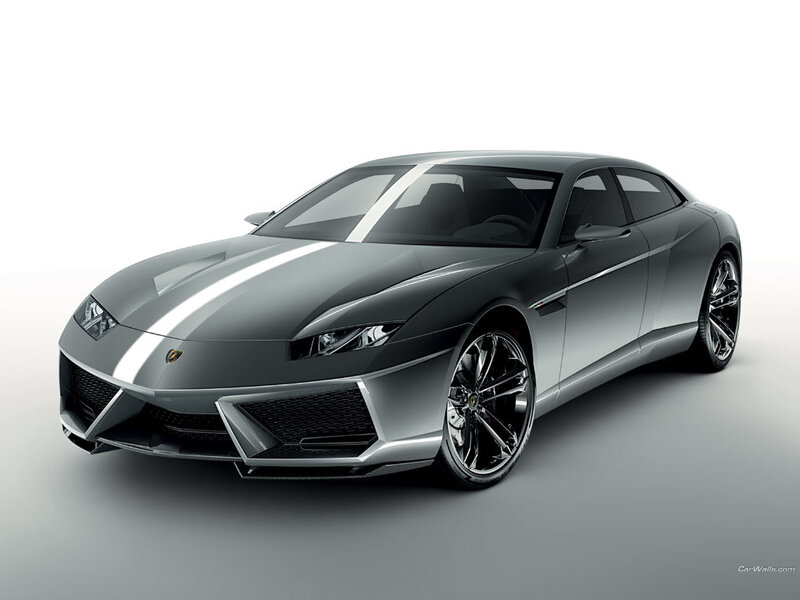 Silver Sports Car — Gray, Modern, Photograph, Stripes, Wheels