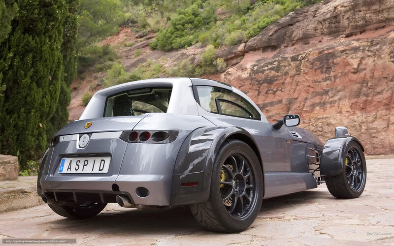 Silver Sports Car — Gray, Natural