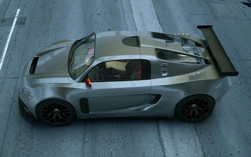 Silver Sports Car — Gray, Neutral, 3d Render, Tire