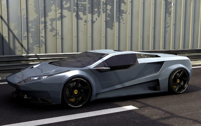 Silver Sports Car — Gray, Neutral, Afternoon