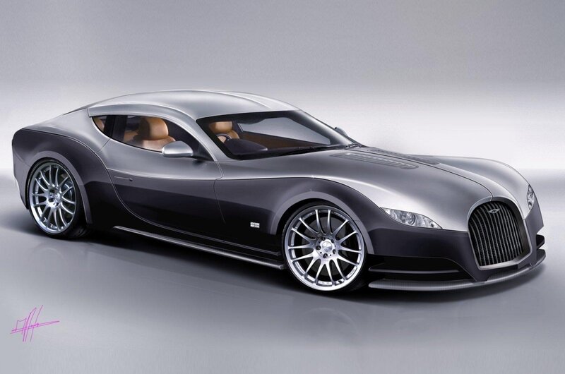 Silver Sports Car — Gray, Neutral, Digital Art