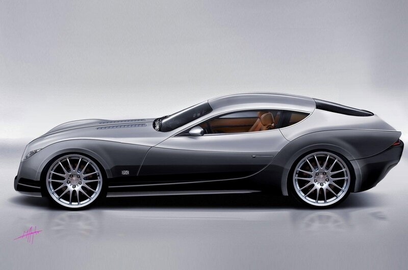 Silver Sports Car — Gray, Neutral, Digital Art, Wheels