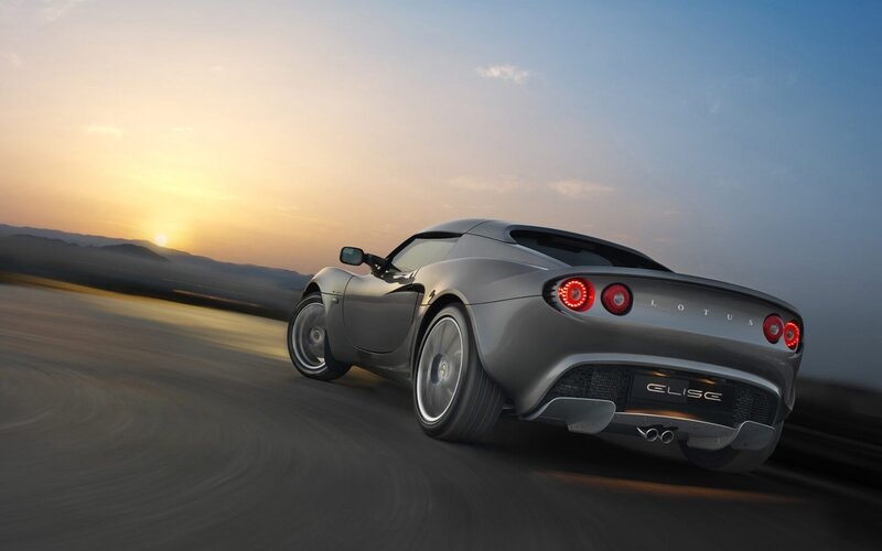Silver Sports Car — Gray, Orange