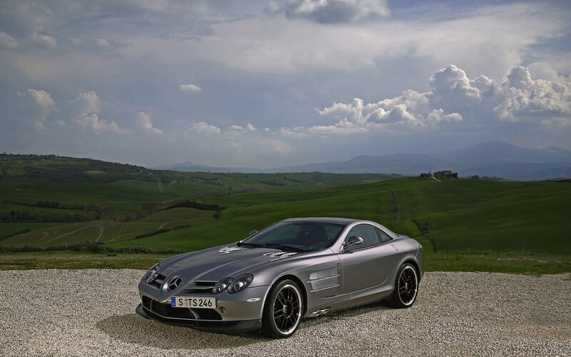 Silver Sports Car — Gray, Serene, Afternoon, Photograph, Hills