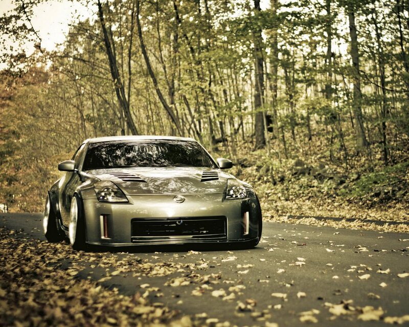 Silver Sports Car — Gray, Serene, Autumn