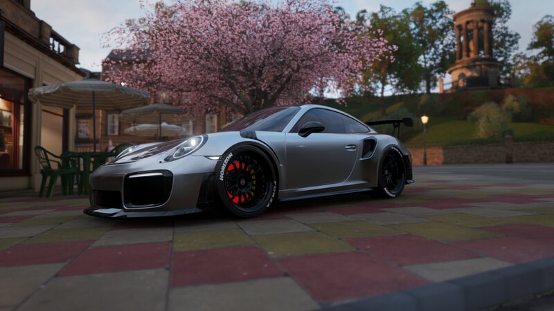 Silver Sports Car — Gray, Serene, Spring, 3d Render