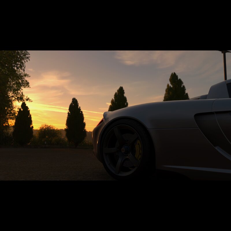 Silver Sports Car — Gray, Serene, Sunset, 3d Render