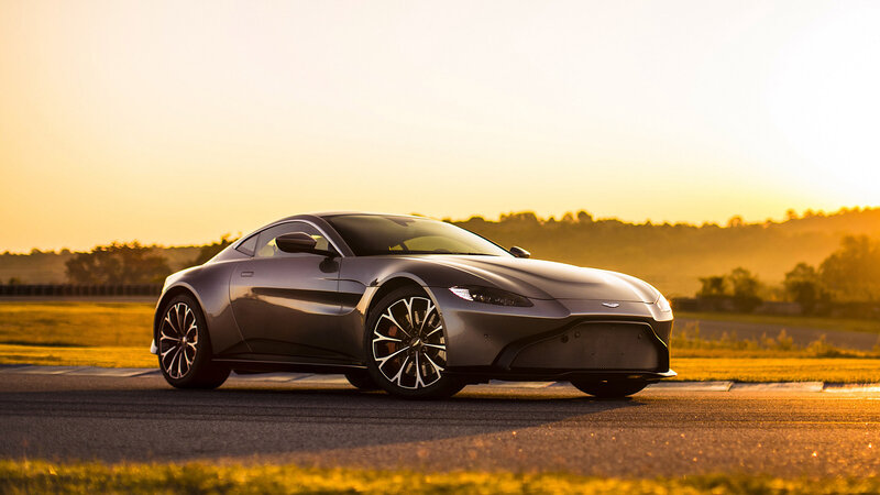Silver Sports Car — Gray, Serene, Sunset, Photograph, Road, Trees