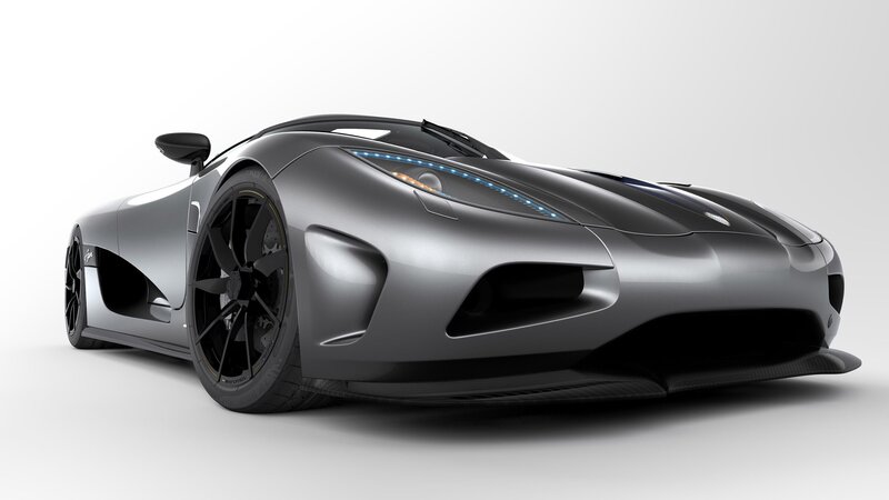 Silver Sports Car — Gray, Sleek, 3d Render, Wheels, Headlights, Black