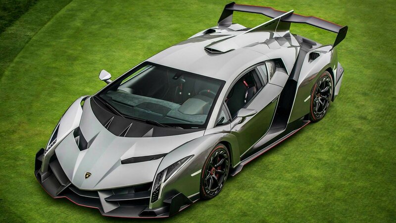 Silver Sports Car — Green, Dramatic, Photograph
