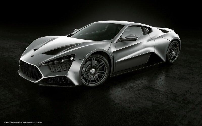 silver sports car in dark studio