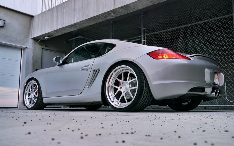 silver sports car in garage