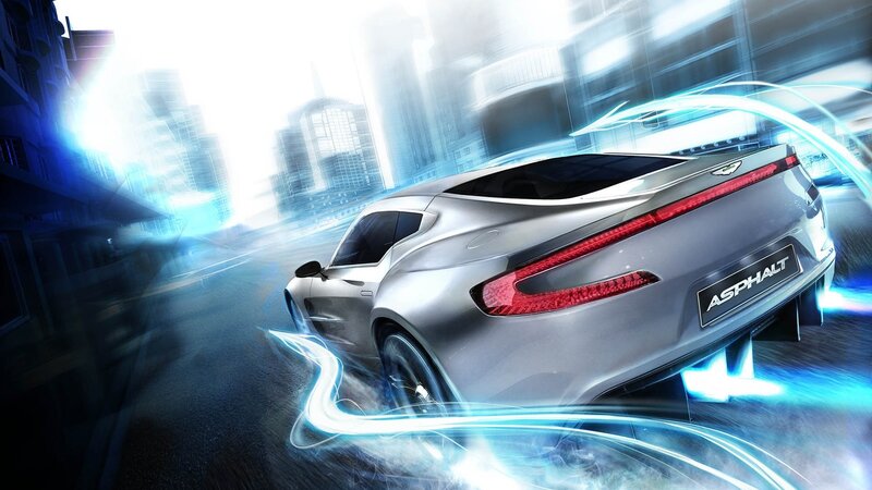 Silver sports car in motion