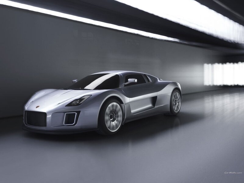 silver sports car in tunnel