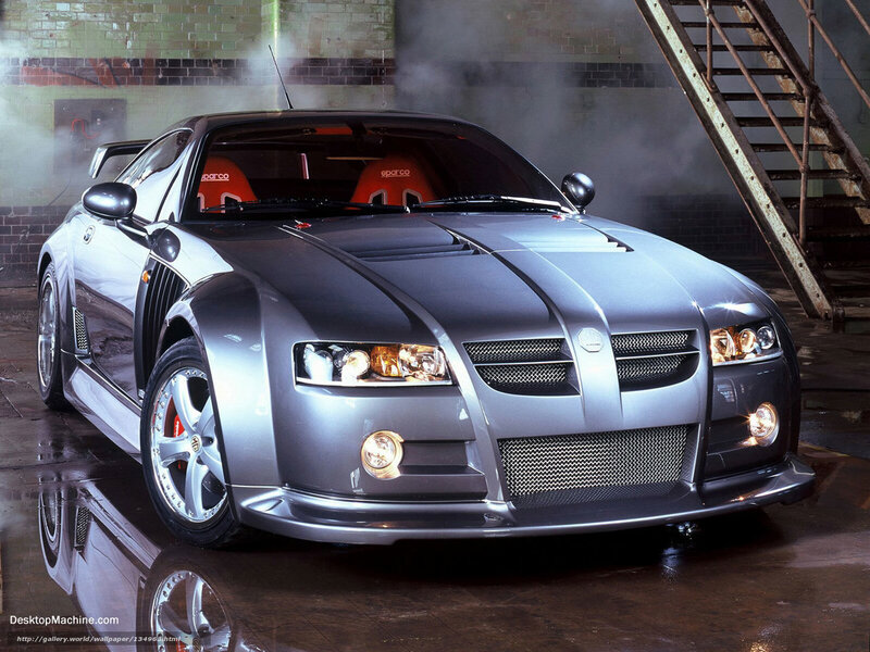 silver sports car in warehouse