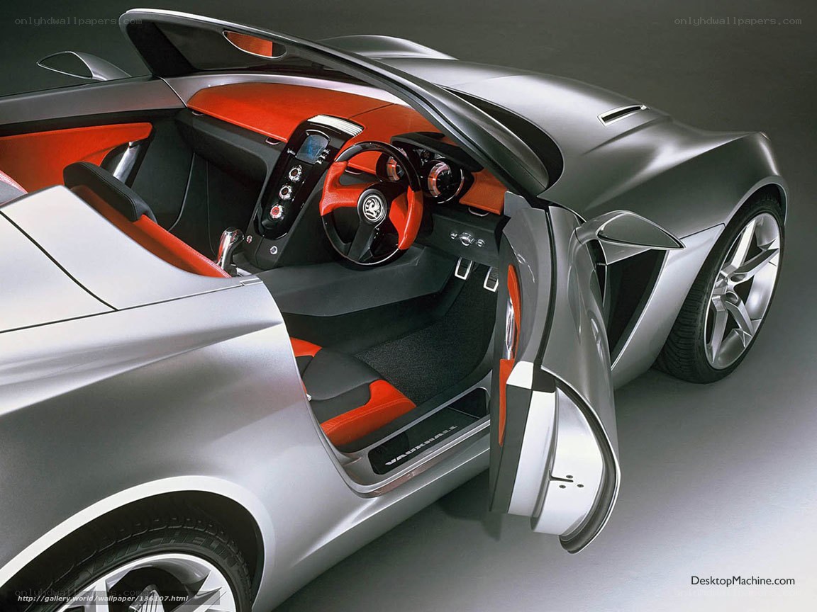 silver sports car interior