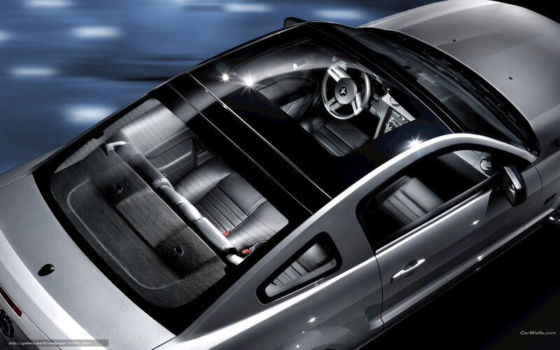 Silver sports car interior