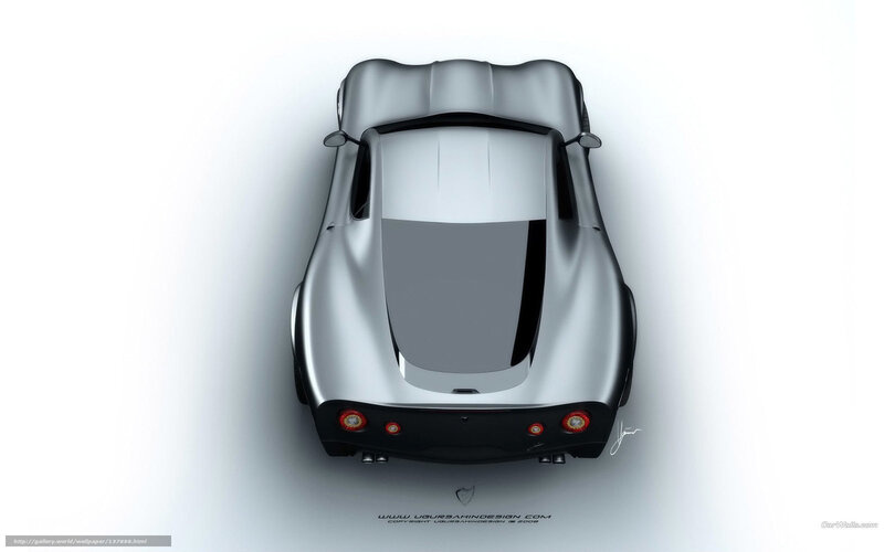 Silver Sports Car — Minimalist