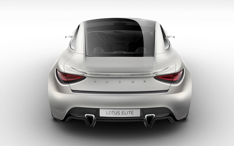 Silver Sports Car — Modern, 3d Render, Rear View