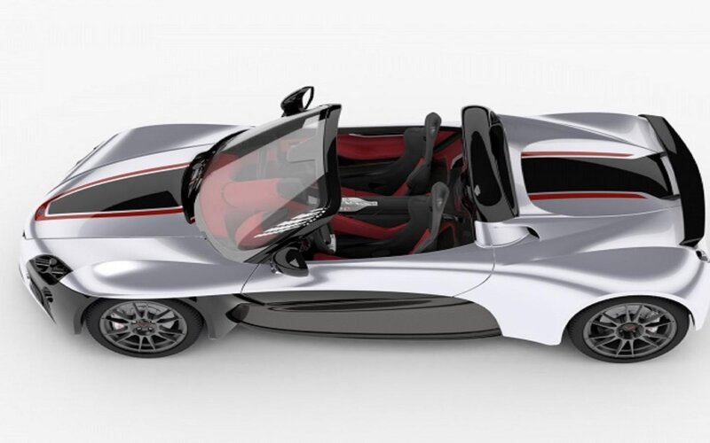 Silver Sports Car — Modern, 3d Render