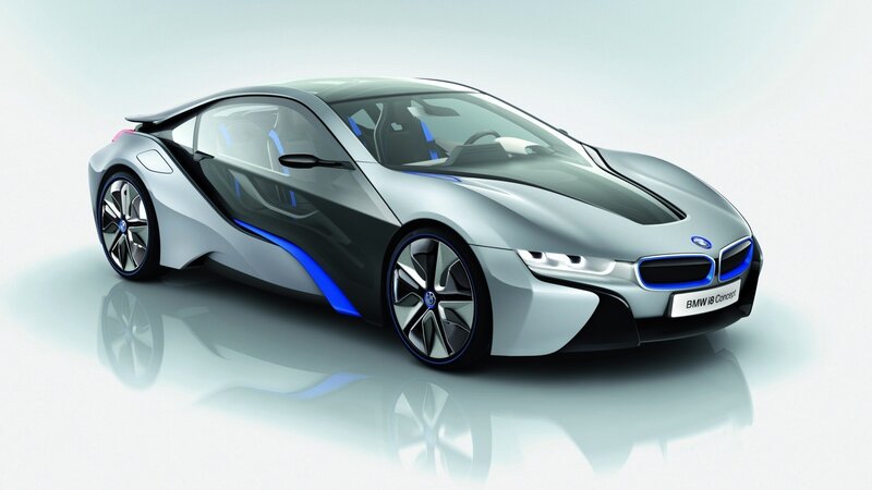 Silver Sports Car — Modern, 3d Render, Wheel, Headlight, Black, Blue