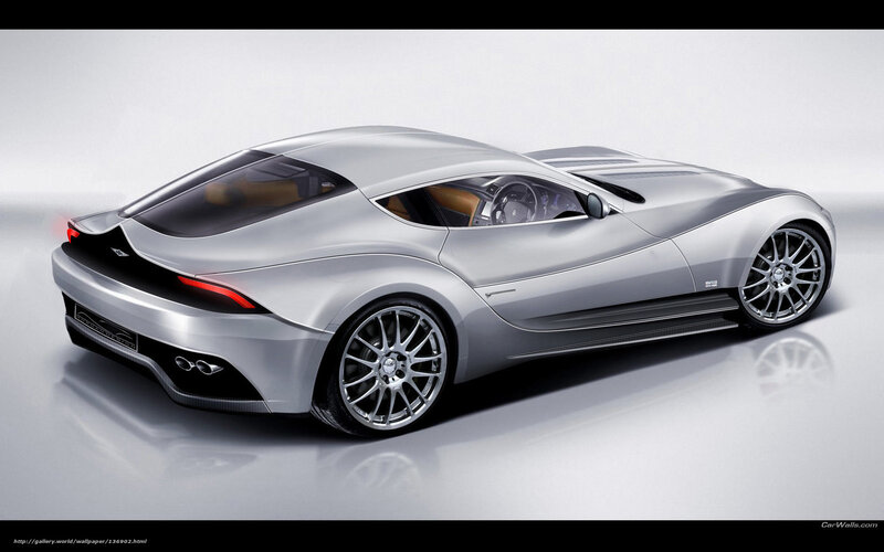 Silver Sports Car — Modern, 3d Render, Wheels, Interior