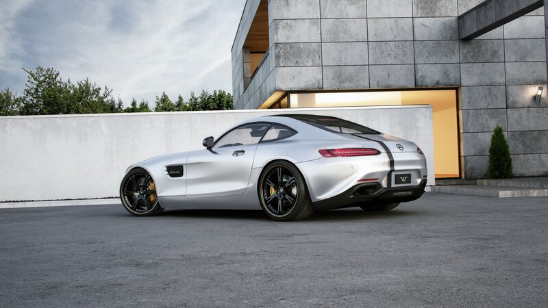 Silver Sports Car — Modern, Afternoon, Photograph, Building, Wall
