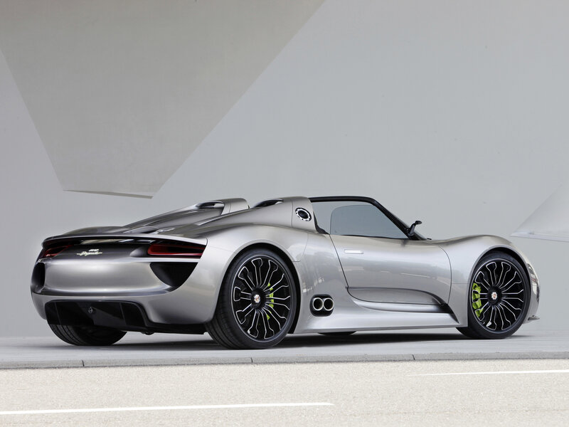 Silver Sports Car — Modern, Photograph, Wheels, Exhaust