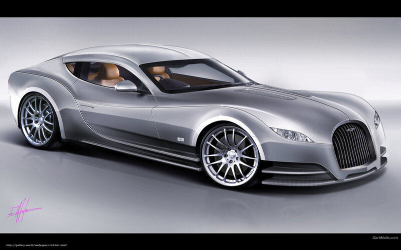Silver Sports Car — Neutral, 3d Render, Car Interior