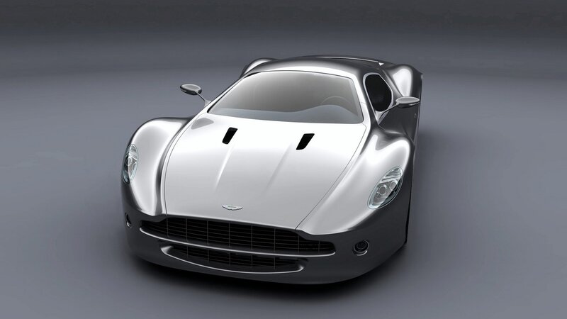Silver Sports Car — Neutral, 3d Render, Grille, Headlights, Gray
