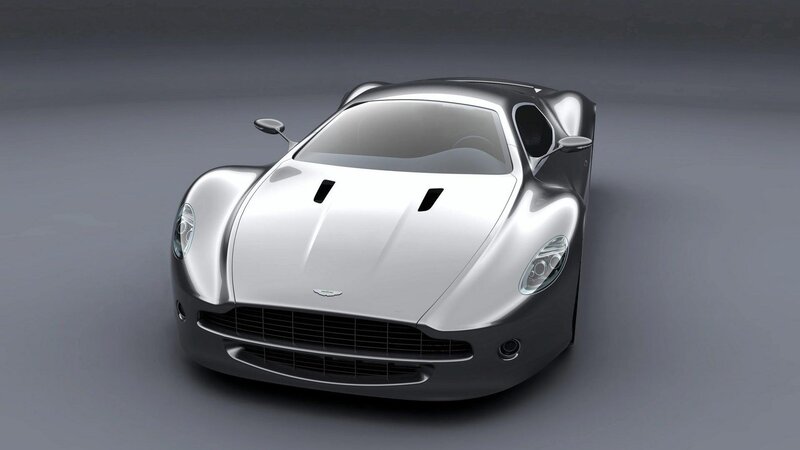 Silver Sports Car — Neutral, 3d Render, Grille