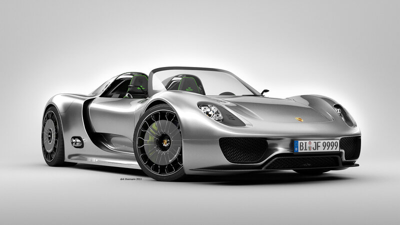 Silver Sports Car — Neutral, 3d Render, License Plate