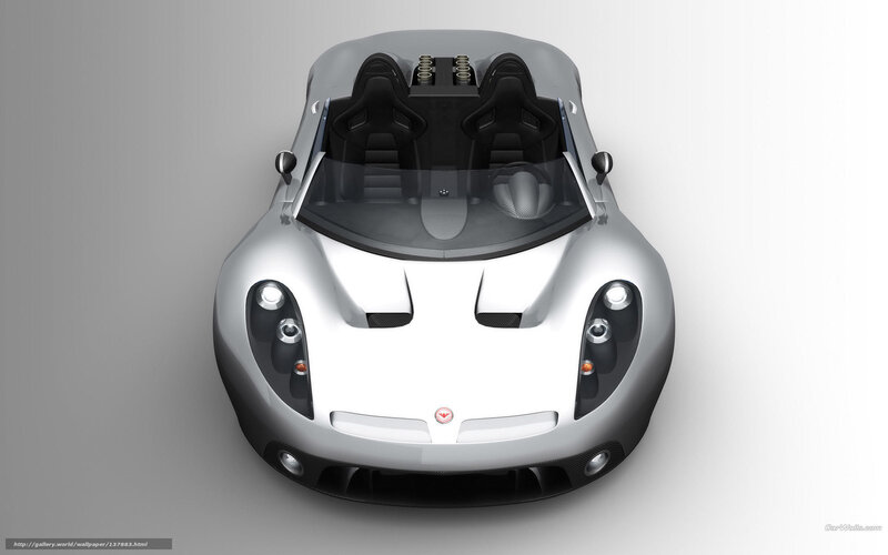 Silver Sports Car — Neutral, 3d Render, Two Seats