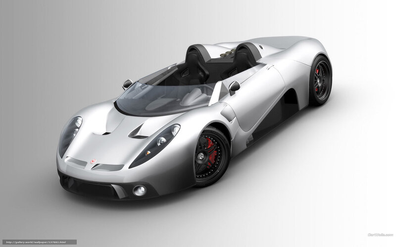 Silver Sports Car — Neutral, 3d Render, Wheels, Seats