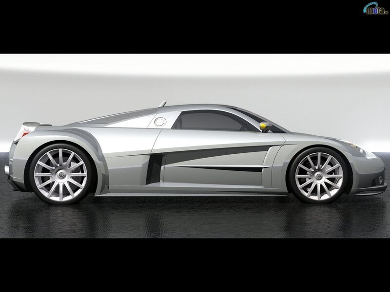 Silver Sports Car — Neutral, 3d Render, Wheels, Side Mirror, Black