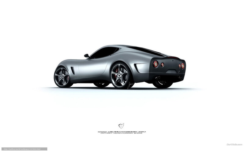 Silver Sports Car — Neutral, 3d Render, Wheels, Taillights
