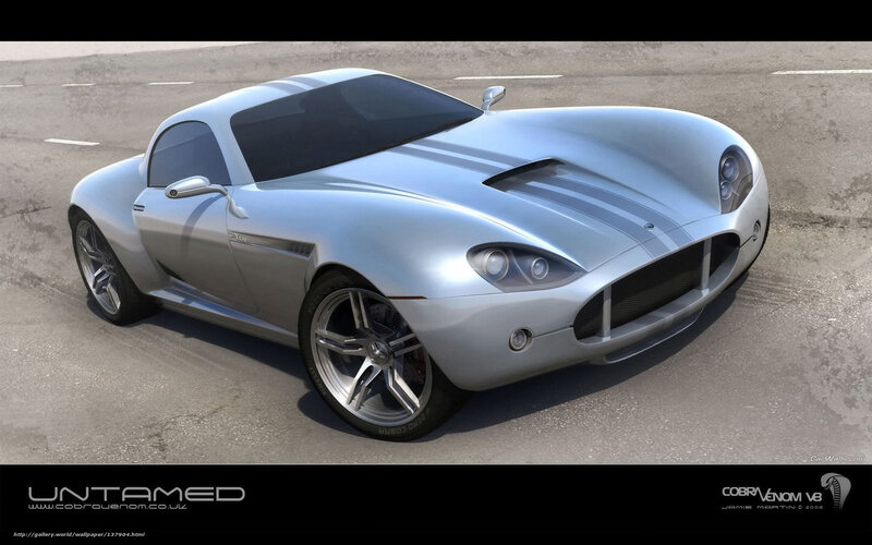 Silver Sports Car — Neutral, Afternoon, 3d Render, Road