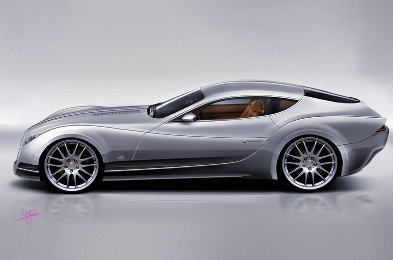 Silver Sports Car — Neutral, Digital Art, Wheel