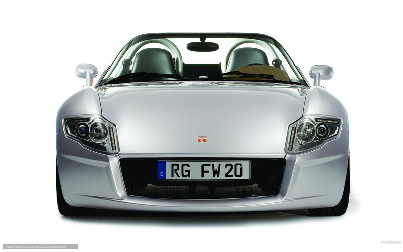 Silver Sports Car — Neutral, Photograph, License Plate, Headlights