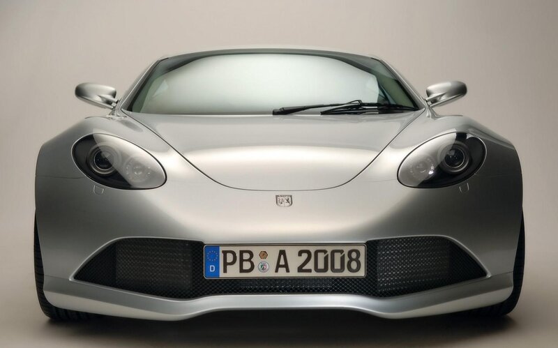 Silver Sports Car — Neutral, Photograph, License Plate