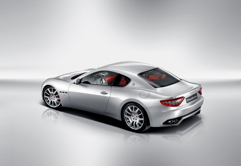 Silver Sports Car — Neutral, Photograph, Red Seats, Alloy Wheels, Exhaust Pipes