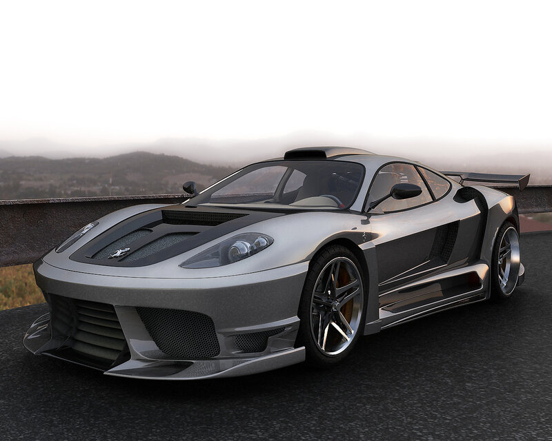 silver sports car on a road