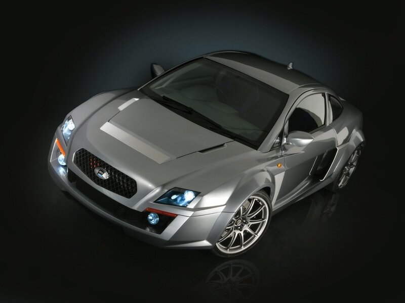silver sports car on black background
